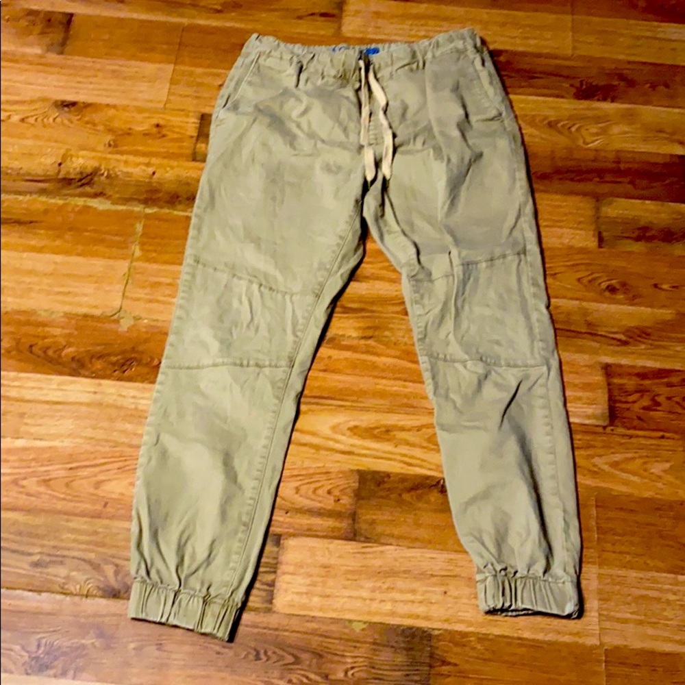 Khaki relaxed joggers